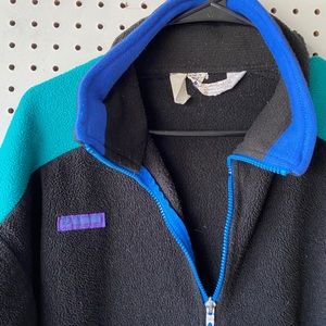 Vintage Colombia Fleece Full-zip Sweater